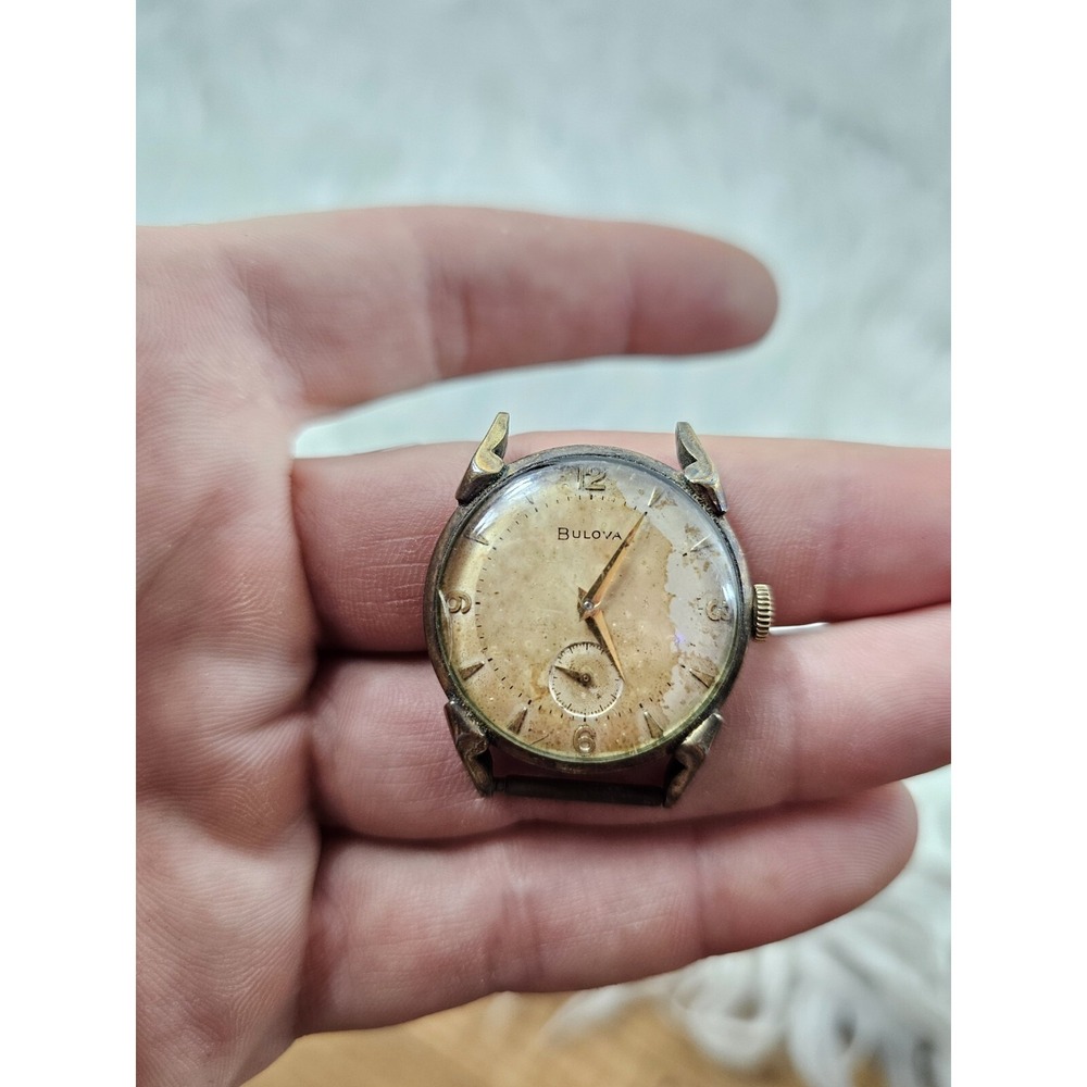 Vintage BULOVA Art Deco 17 Jewels Cal 10BT Mechanical Rare - For Parts
